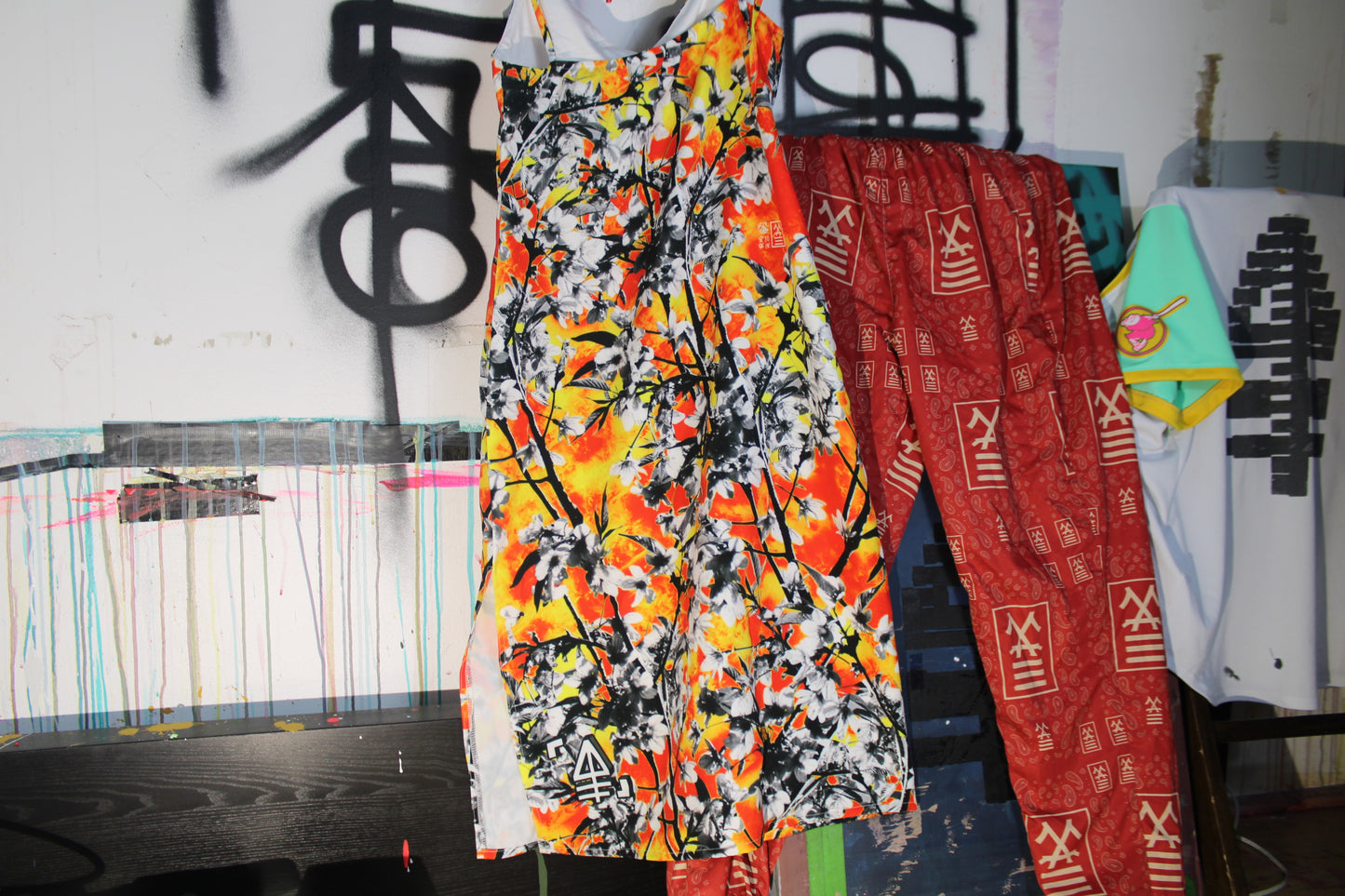 OG Cherry Blossom Blaze Camo Midi Dress