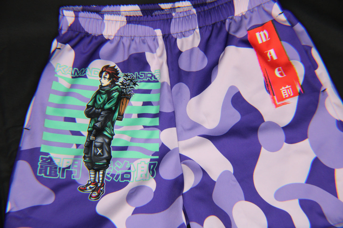 Tanjiro Camo Long Shorts