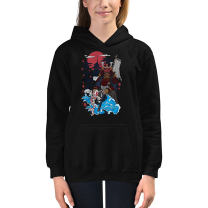 Samurai Father & daughter Kids Hoodie