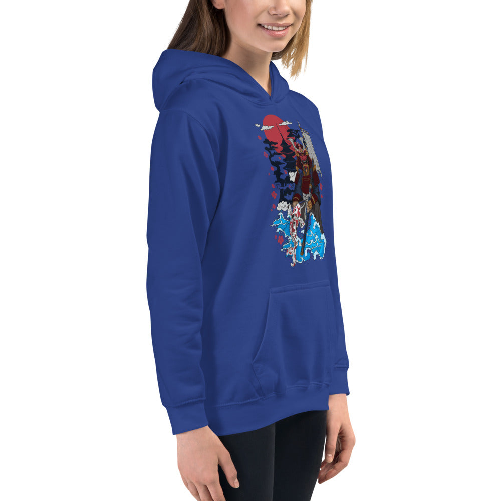 Samurai Father & daughter Kids Hoodie