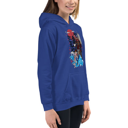 Samurai Father & daughter Kids Hoodie