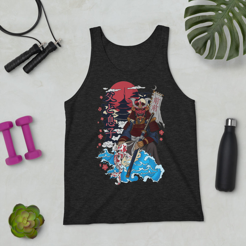 Samurai Father & Daughter Unisex Tank Top