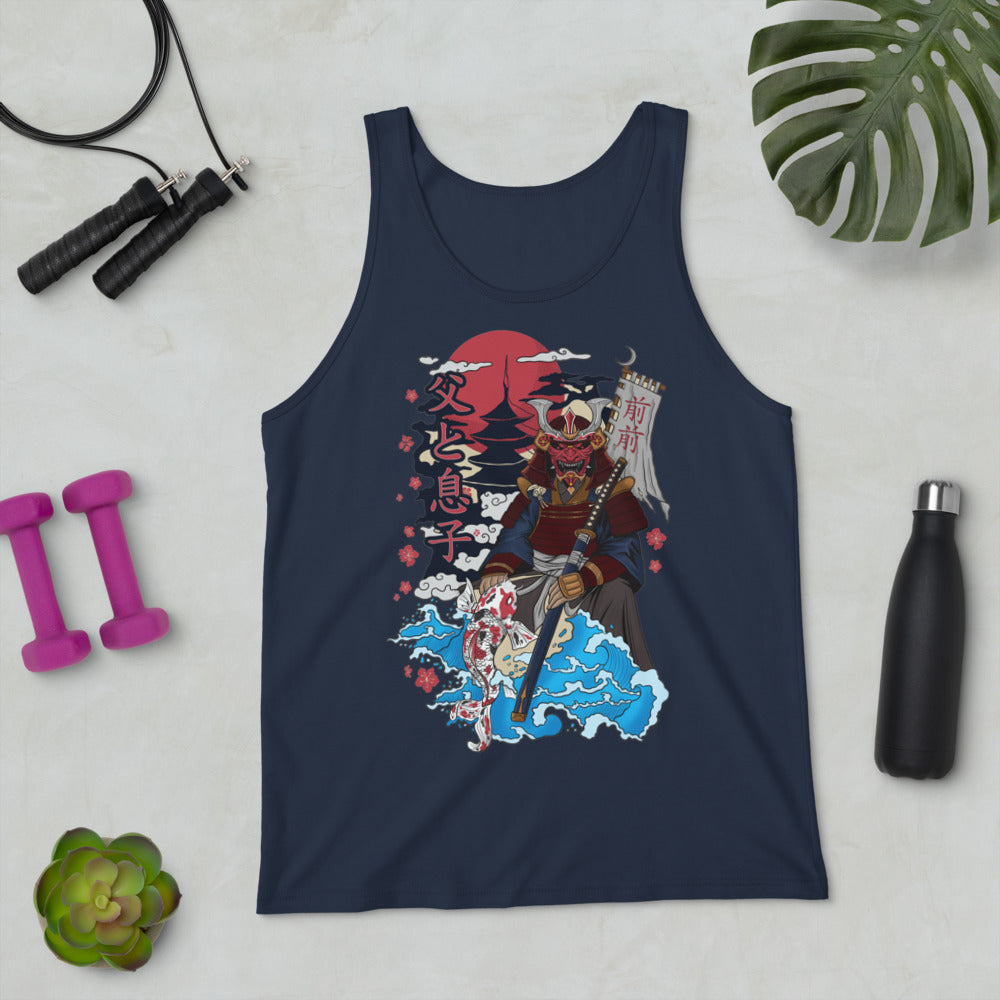 Samurai Father & Daughter Unisex Tank Top